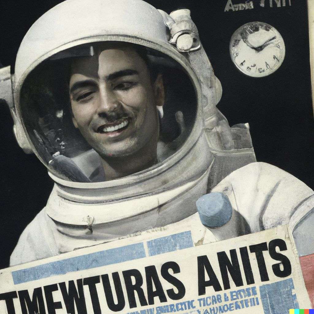 an astronaut, front page of The New York Times, 1960